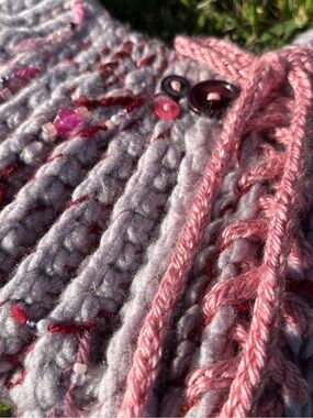 Lavender 1-of-1 Handmade Ribbed Mini Bag